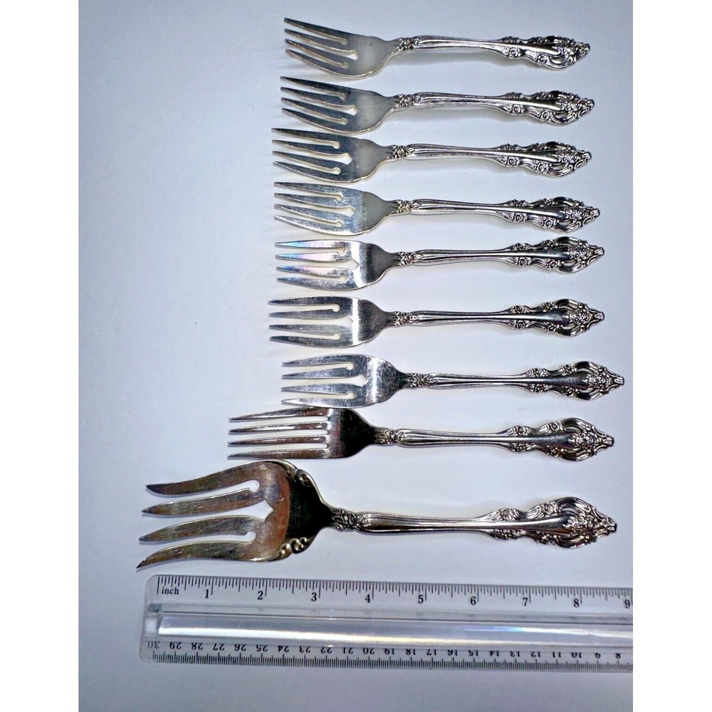 Oneida Community BRAHMS Stainless Flatware 9 PC MEAT DINNER SALAD FORK